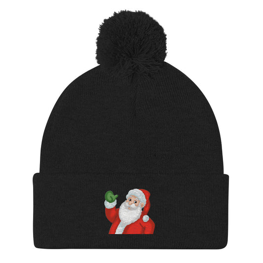 Santa Pom-Pom Beanie | Cindi Book LLC